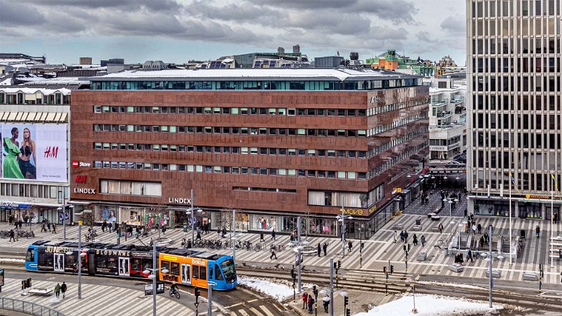 Klarabergsgatan Spårvagn linje 7 på Klarabergsgatan.