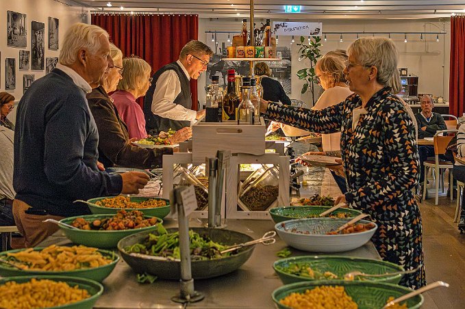 Stockholms stadshus Buffélunch i Ragnars skafferi.