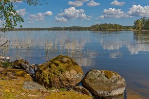 Bålbergsudden Vid uddens strand mot Båven