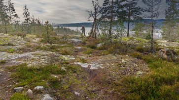 Rastplats med sjöutsikt Bra rastplats med utsikt över sjön Klämmingen.
