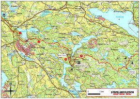 Sörmlandsleden etapp 20 Sörmlandsledens etapp 20 går genom Henaredalens naturreservat.