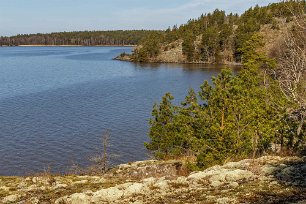 Torparudden Vy från Torparudden mot udden vid Andala.