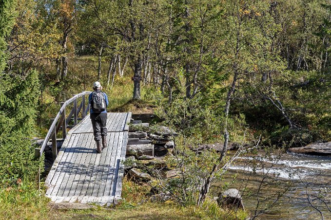 Öjöån Över Öjöån och tillbaka till startplatsen.