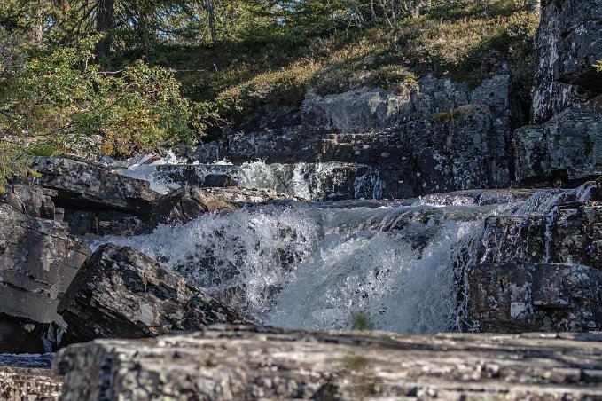 Djävulshålan Övre forsen i Djävulshålan.