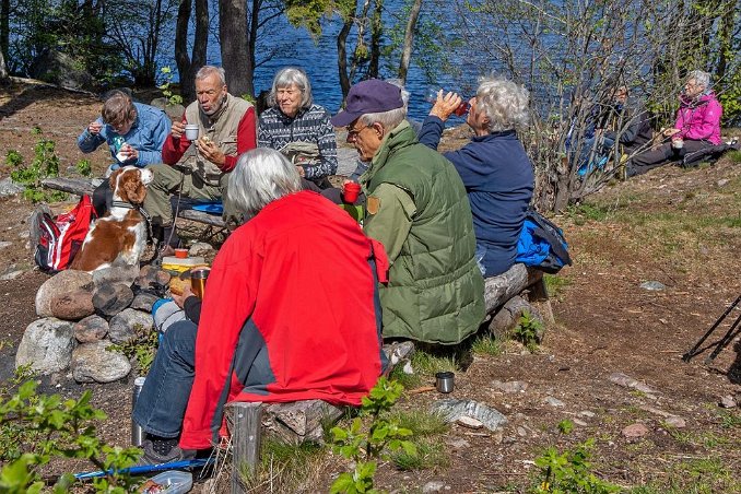 Fikapaus Fikapaus vid Nedre Marviken.