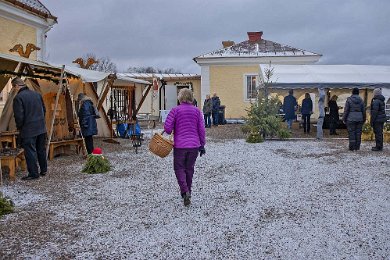 Julmarknad Julmarknadsplatsen 2018 utanför Sigridslunds café.